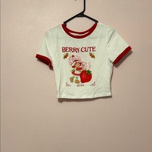 Berry Cute Womans T-Shirt - Red & White
